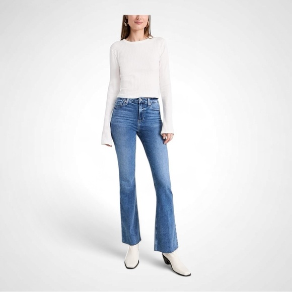 PAIGE High Rise Laurel Canyon Jeans in Tapestry NWT - Picture 1 of 6